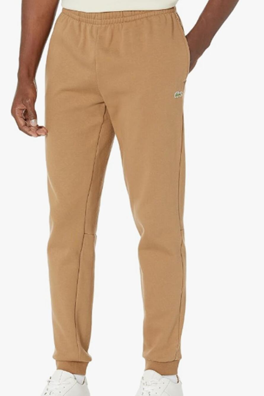 Lacoste Men's Tapered Fit Fleece Trackpants Cookie XL